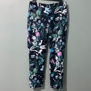 NWT Banana Republic floral Avery ankle length pants.